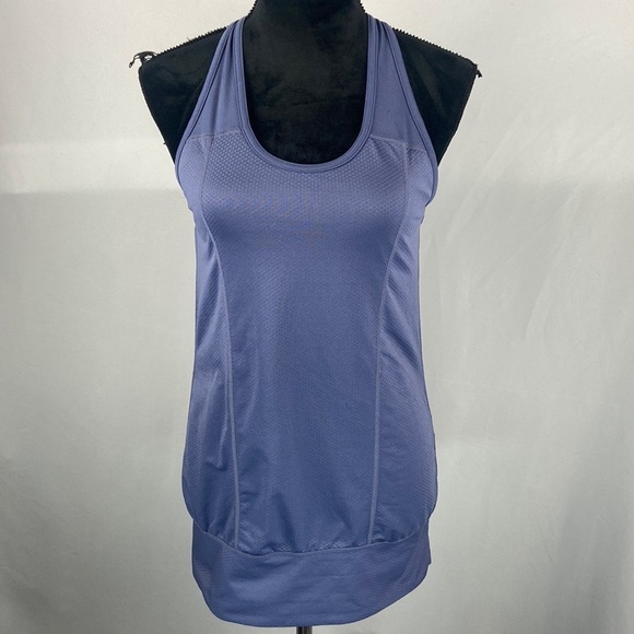 Aspire Purple Racerback Tank with Built in Bra - Picture 2 of 9
